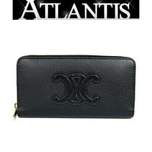 Celine Ginza zip wallet grained calfskin black